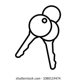 Keys icon vector