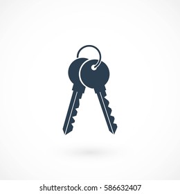 Keys Icon vector, flat design best vector icon
