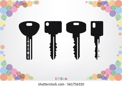 keys icon vector illustration.