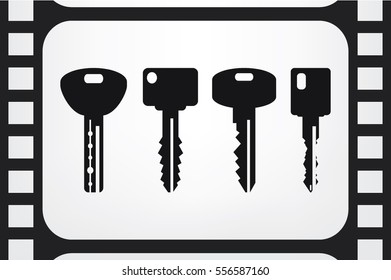 keys icon vector illustration EPS 10