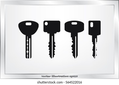 keys icon vector illustration EPS 10