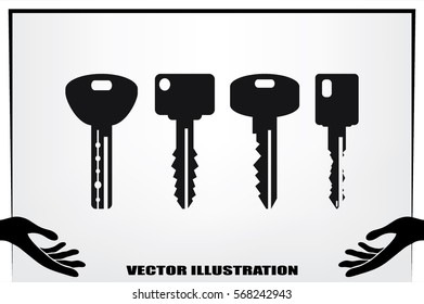 keys icon vector illustration EPS 10