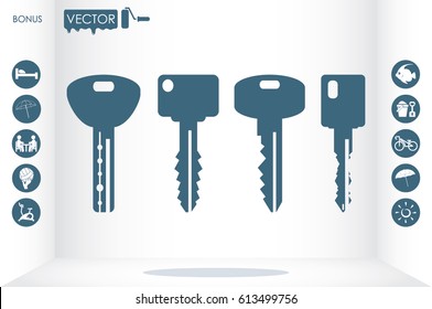 keys icon vector illustration EPS 10