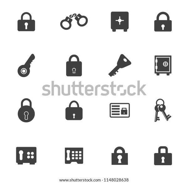 Keys icon - vector key symbol. protection and\
security sign - vector lock\
symbol
