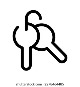 Keys Icon Vector Symbol Design Illustration