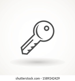 Keys icons , isolated. Closing and opening door. Sign and symbol . Locking and unlocking door vintage key pictogram, vector illustration.