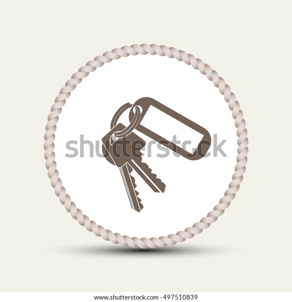 keys and  Key\
chain  Blank Square with\
Ring