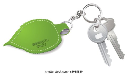 Keys with leaf