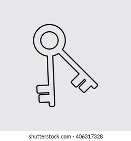 Keys line icon. Eps-10.