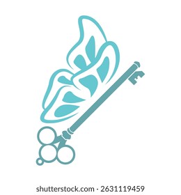 Modelo de design de ícone de logotipo de chaves
