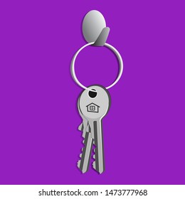 Keys on the hanger, at the door, so as not to forget when you leave the house