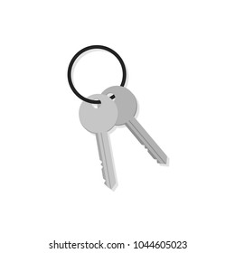 Keys on a white background. Vector illustration
