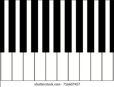 Keys to piano background. Vector illustration