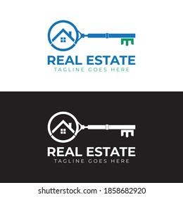 Keys Real Estate Logo Key Logo Stock Vector (Royalty Free) 1858682920