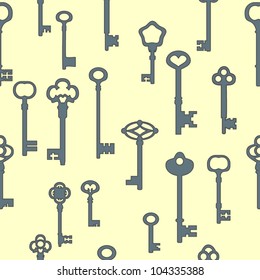 Keys seamless pattern