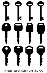 keys silhouette