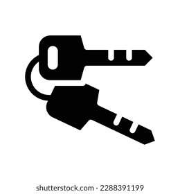 keys solid icon illustration vector graphic