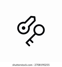 keys solutions icon sign vector
