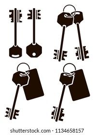 Keys stencil art