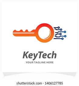 Keys Tech Logo Design Template