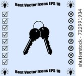 Keys vector icon