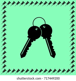 Keys vector icon