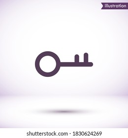 Keys vector icon , lorem ipsum Flat design
