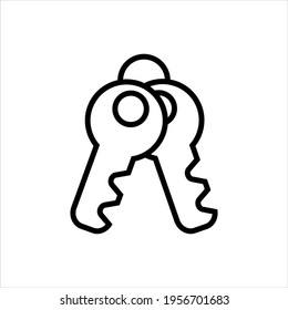 Keys vector icon symbol design