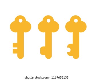 A keys vector illustration in flat color design