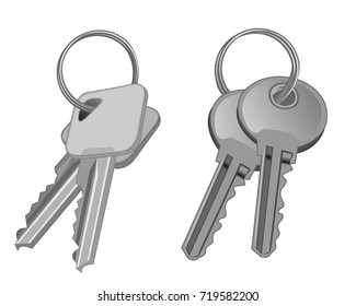 Keys vector illustration on a white background