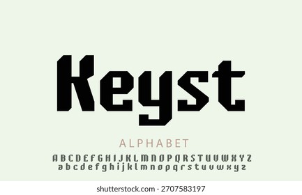 Keysta Demo Letras regulares del alfabeto para el logotipo