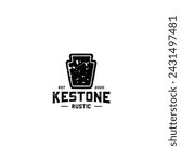 Keystone Arch Construction Building Badge Emblem logo design inspiration