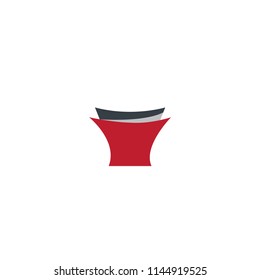 Keystone design logo. Abstract logo icon design template