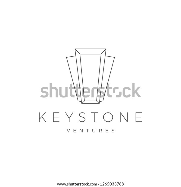 Keystone Key Stone Logo Vector Icon Stock Vector (Royalty Free) 1265033788