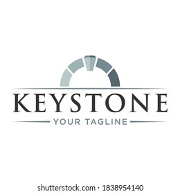 Keystone logo vector on trendy design