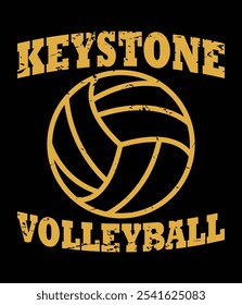 Keystone Volleyball Classic Vintage Distressed