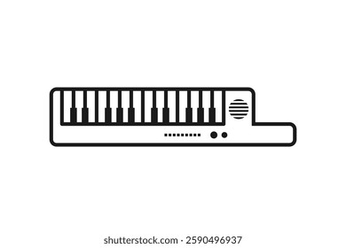 keytar or electric piano icon line