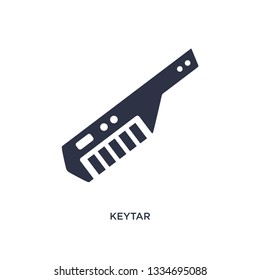 keytar icon. Simple element illustration from music concept. keytar editable symbol design on white background. Can be use for web and mobile.