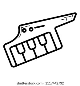 keytar icon vector icon