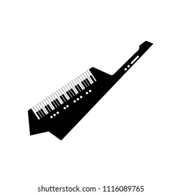 keytar icon vector icon. Simple element illustration. keytar symbol design. Can be used for web and mobile.