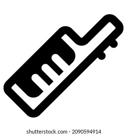 Keytar for music playback in a rock concert