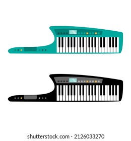 Ilustración del vector Keytar. Sintetizador portátil.