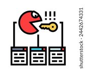 keyword cannibalization seo color icon vector. keyword cannibalization seo sign. isolated symbol illustration