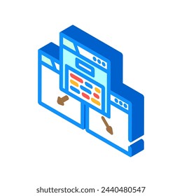 keyword cannibalization seo isometric icon vector. keyword cannibalization seo sign. isolated symbol illustration