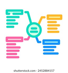 keyword clustering seo color icon vector. keyword clustering seo sign. isolated symbol illustration