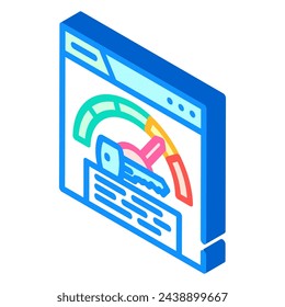 keyword density seo isometric icon vector. keyword density seo sign. isolated symbol illustration