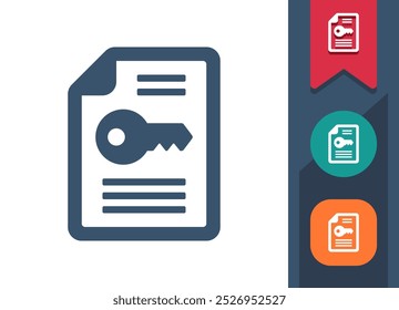 Keyword, File, Document Icon. Professional, pixel perfect icon. EPS 10 format.