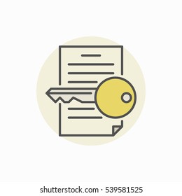 Keyword finding icon. Colorful vector keywording sign or logo element