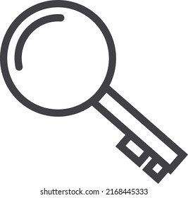 Keyword icon, analysis icon vector