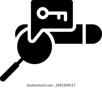 Keyword Icon Glyph Vector Illustration